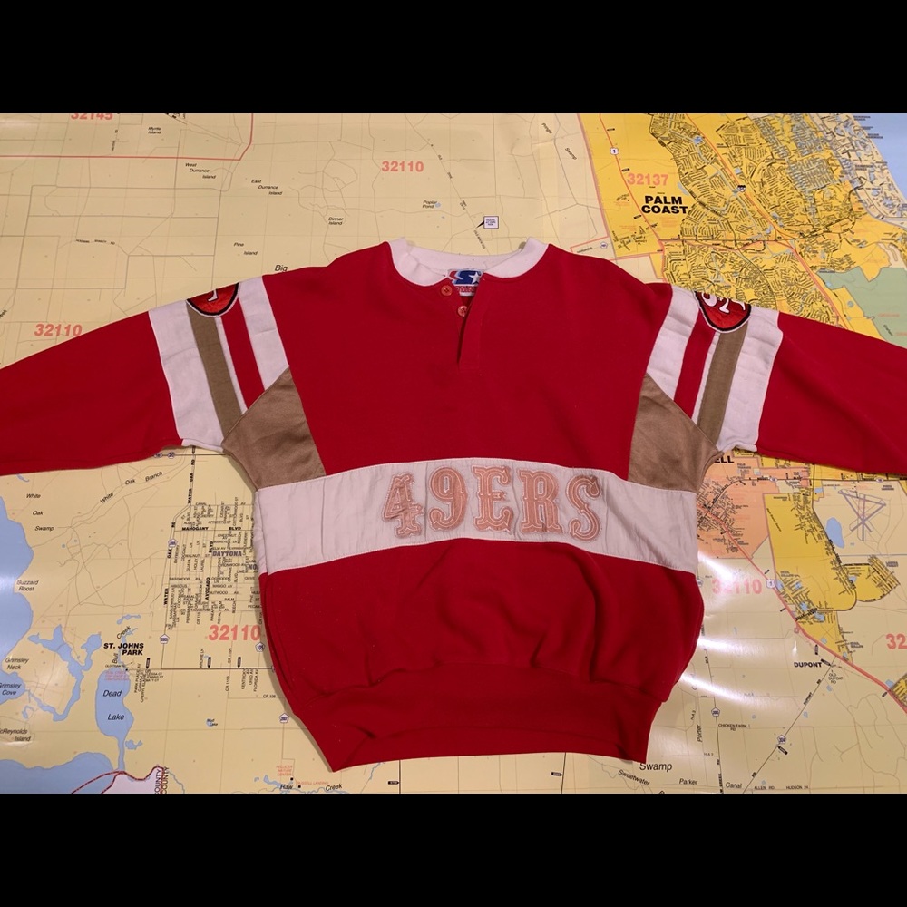 Vintage Starter 49ers Pull over